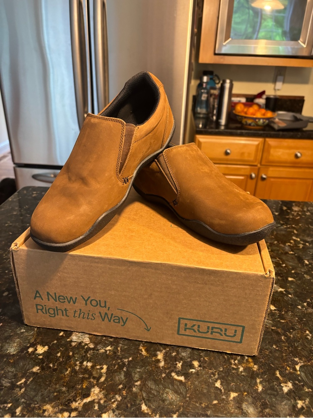 KURU Women’s Slip-On Loafers in Tan Brown